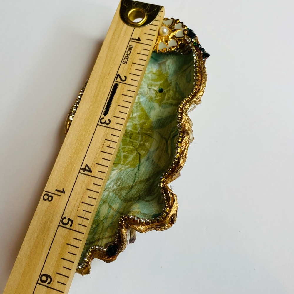 Seahorse oyster shell ring/trinket dish Handmade Coastal gifts - Picture 9 of 13